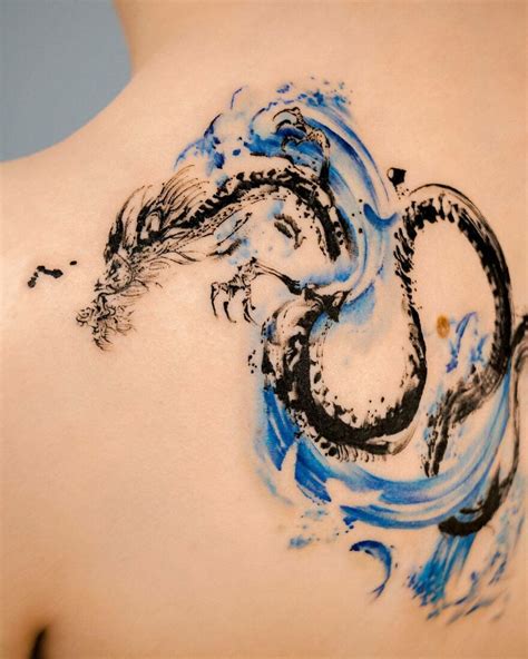 Fire Dragon Vs Water Dragon Tattoo