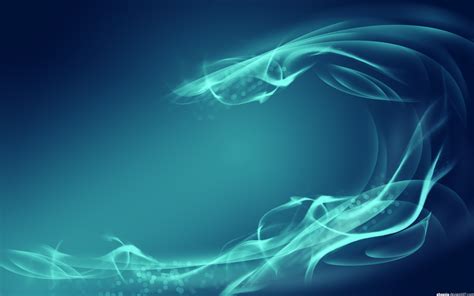 Turquoise Wave: Abstract Smoke Pattern HD Wallpaper