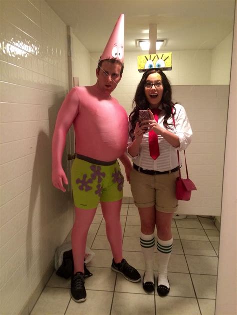 DIY Spongebob and Patrick Couples Costumes. Halloween 2014. | Spongebob ...