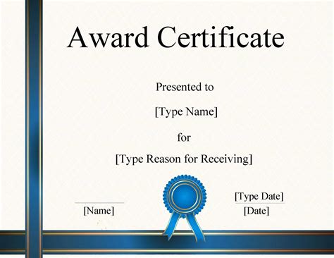 Powerpoint Certificate Template