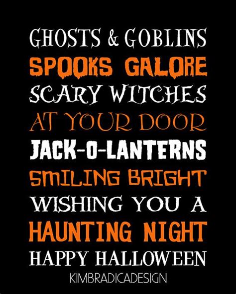 Halloween Quote 8x10 Digital Print by KimBradicaDesign on Etsy, $15.00 ...