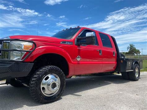 FLATBED DUALLY Ford Superduty F350 6.7 Powerstroke FX4 DIESEL LOADED ...