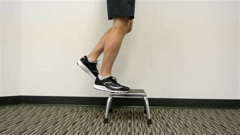 Single Leg Calf Raise with Step - YouTube