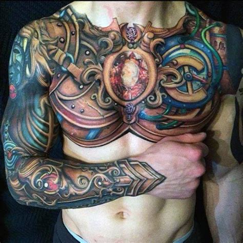 93 Armor Tattoo Designs for Men [2024 Inspiration Guide] | Armor tattoo ...