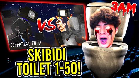 DO NOT WATCH ALL SKIBIDI SHORTS 1-50 AT 3AM!! (SKIBIDI TOILET MOVIE ...