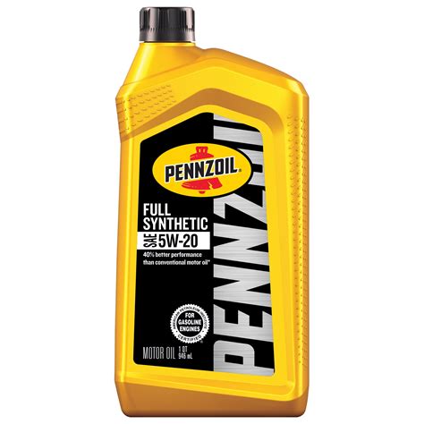 Pennzoil Full Synthetic 5W-20 Motor Oil, 1 Quart - Walmart.com