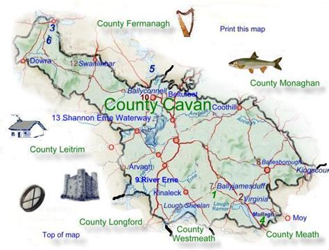 Map of County Cavan.