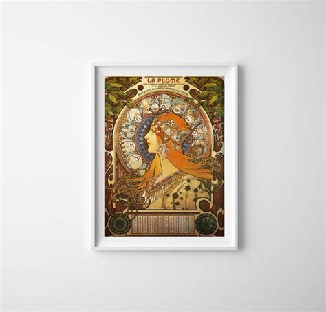 Plakát Zodiac Mucha Alphonse - VintagePosteria.cz