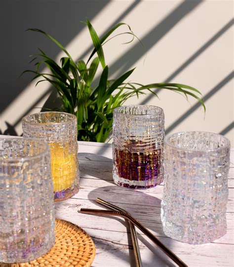 RAINBOW GLASSES - SET OF 4 - Drink & Barware Kitchen & Dining Home ...