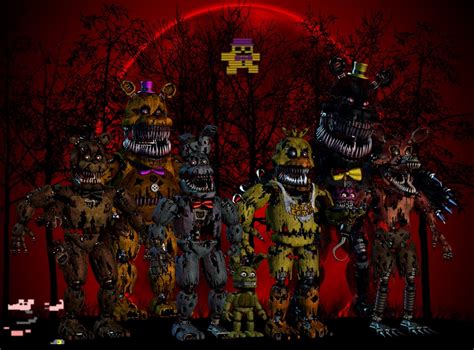 ALL FNAF 4 ORIGINAL NIGHTMARES -WALLPAPER- by DestroyChaos on DeviantArt