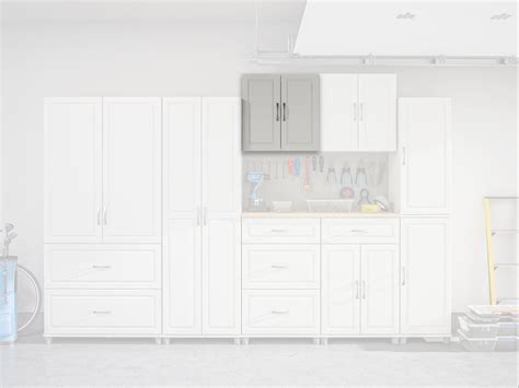 Systembuild Evolution Kendall 24" Garage Storage Wall Cabinet, White ...