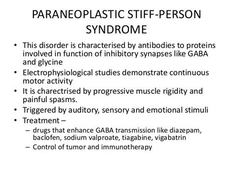 Paraneoplastic syndromes - CNS manifestations