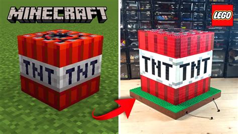 I Built a Working LEGO Minecraft TNT... - YouTube