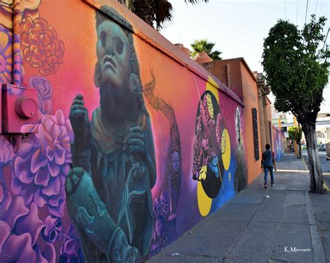 Street art in Leon, Guanajuato, Mexico at Panteon San Nicolas II