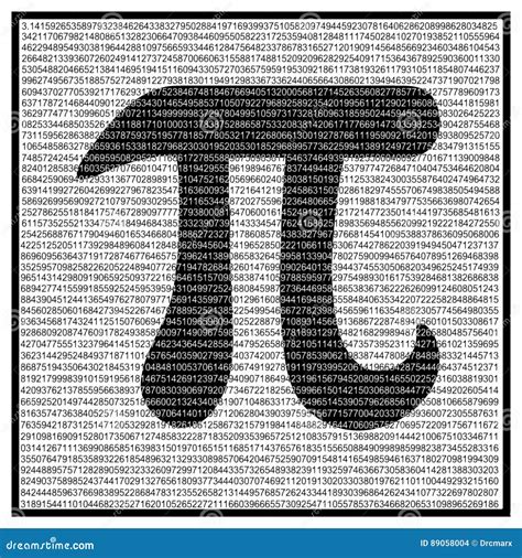 Pi Mathematical constant stock illustration. Illustration of digits ...