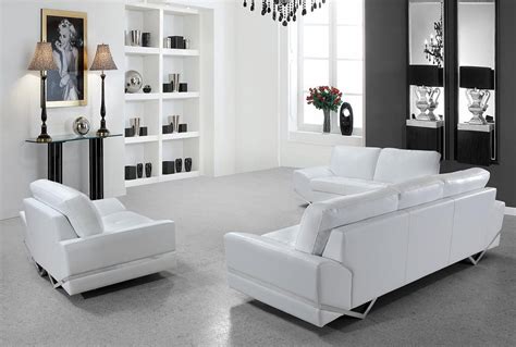 White Modern Sofa set VG-74 | Leather Sofas