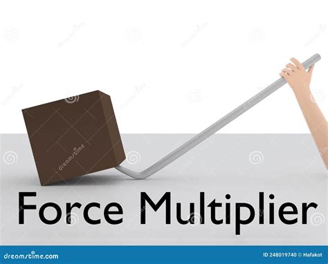 Force Multiplier concept stock illustration. Illustration of mechanical ...