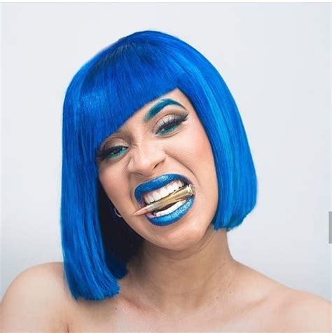 😍😍😍 @iamcardib . .#blue #bluebeauty #bluehair #blueeverything ...