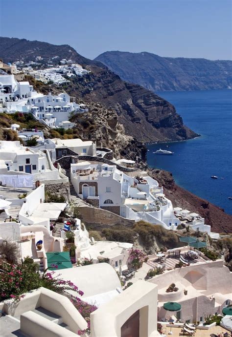 Santorini White Houses in Oia Stock Image - Image of ornament, nature ...