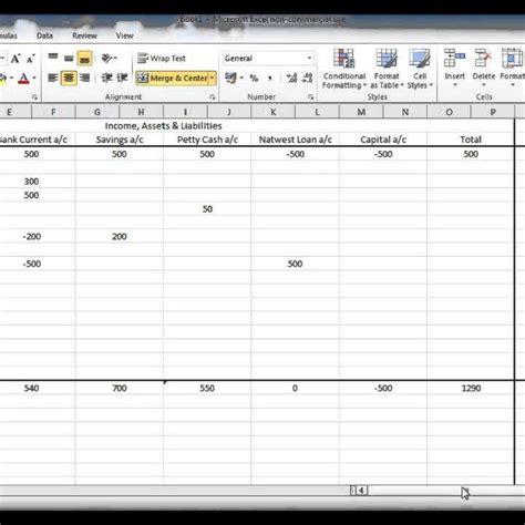 Simple Excel Spreadsheet with Basic Bookkeeping Spreadsheet Simple ...