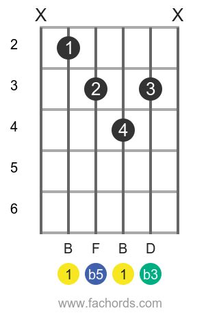 How To Play The B Diminished Chord on Guitar