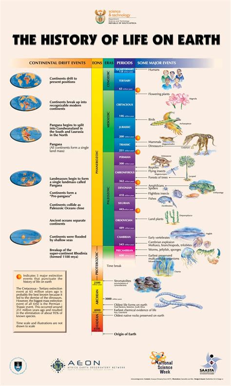 Timeline of Life on Earth | History of earth, Life science, Geologic ...