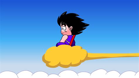 Goku Riding the Nimbus Cloud by IndieTimber on DeviantArt