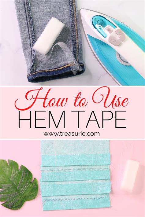 How to Use Hemming Tape - No Sew Hems | TREASURIE