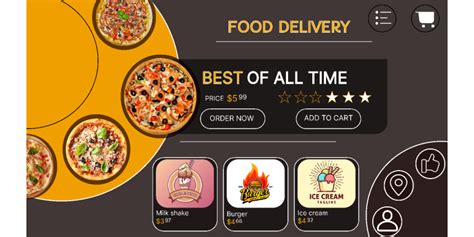 pizza website design | Figma