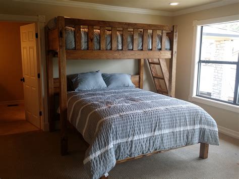 Wooden Full Over Queen Bunk Bed - Hanaposy