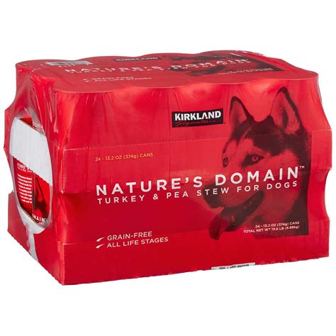 Kirkland Signature Nature's Domain Grain-Free Turkey & Pea Stew Dog ...