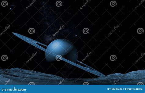 Imaginary Landscape on a Distant Planet. Digital Illustration Stock ...