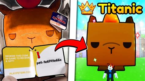 SECRET TITANIC CAPYBARA In Pet Simulator, 47% OFF