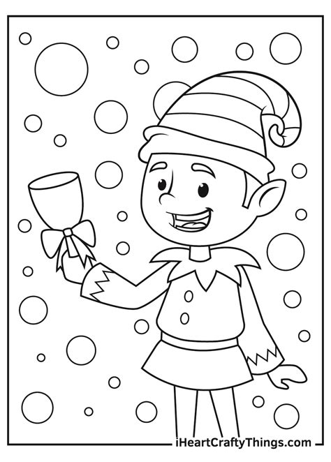 Christmas Elves Coloring Pages (Updated 2021)