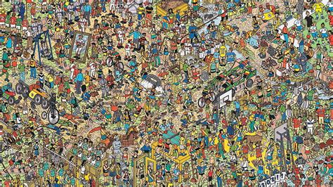 HD wallpaper: finding Waldo game illustration, puzzles, Where's Wally ...