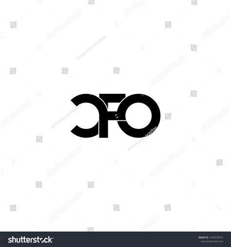 Cfo Letter Original Monogram Logo Design Stock Vector (Royalty Free ...