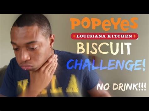 ALMOST DIED! | POPEYES BISCUIT CHALLENGE! | Popeyes Biscuits | Know ...