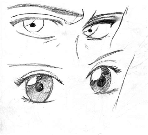 Male vs. Female Anime Eyes by xenastar18 on DeviantArt