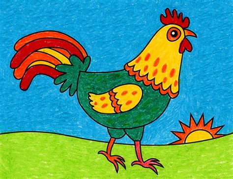 How To Draw A Simple Chicken - Dollar Sedid1987