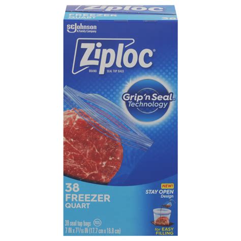 Save on Ziploc Double Zipper Quart Freezer Bags Order Online Delivery ...