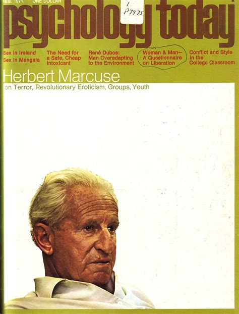 1971 Psychology Today interview with Herbert Marcuse