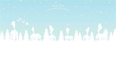 Winter wonderland minimal vector illustration. Merry Christmas and ...