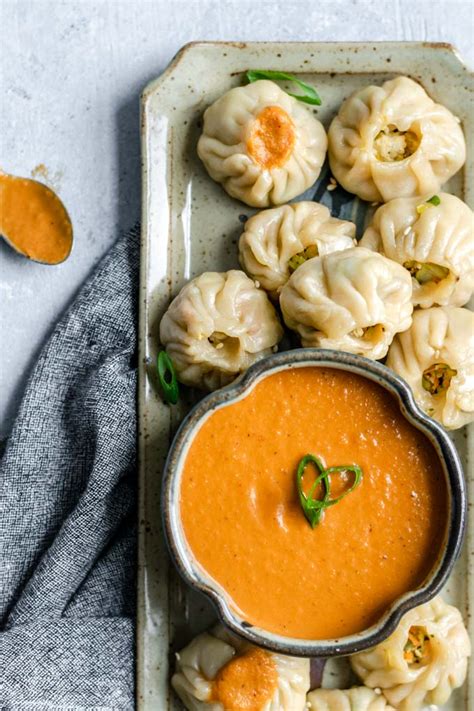 Tibetan Vegetable Momos with Spicy Sesame Tomato Chutney • The Curious ...