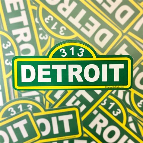 Sticker - Detroit Street Sign — Detroit Shirt Company