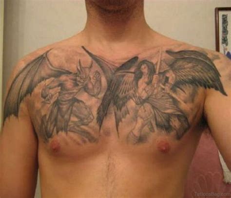 86 Graceful Angel Tattoos For Chest - Tattoo Designs – TattoosBag.com