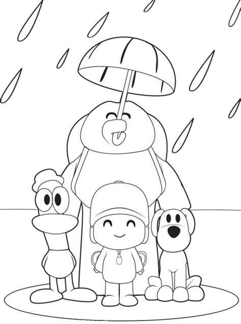 Free Printable Coloring Pages - Cool Coloring Pages: Pocoyo Coloring Pages