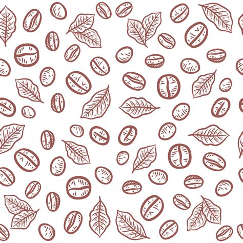 Coffee beans seamless pattern background 6051084 Vector Art at Vecteezy