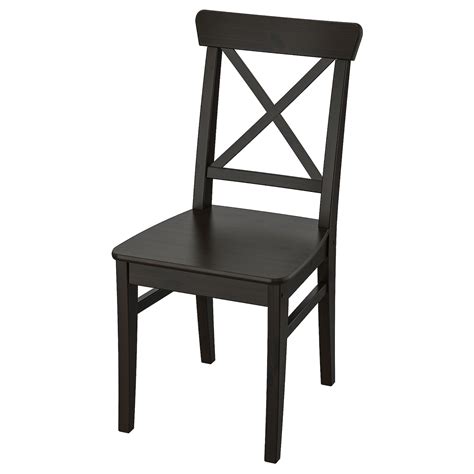 INGOLF dining chair, brown-black - IKEA