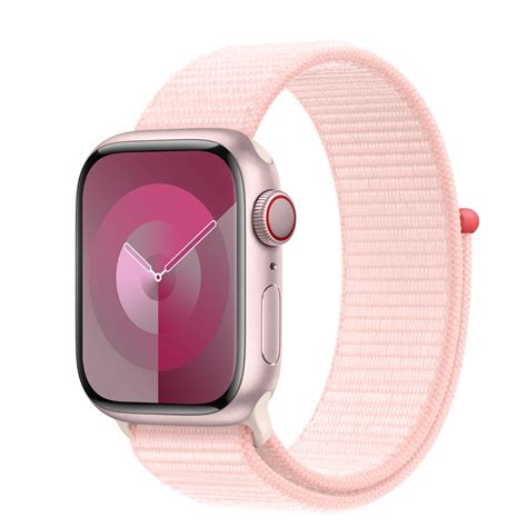 Buy Apple Watch Series 9 GPS + Cellular, 41mm Pink Aluminium Case with ...