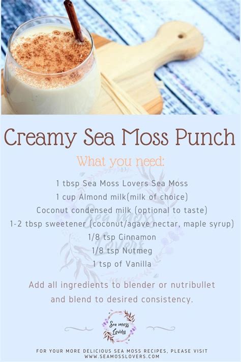 Sea Moss Recipes